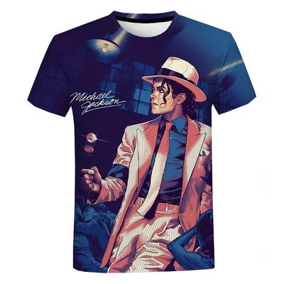 3D Tisk Michael Jackson Tričko Pro Kluky/Dívky Módní Ležérní Streetwear Trička Pánské Nadrozměrné Oblečení