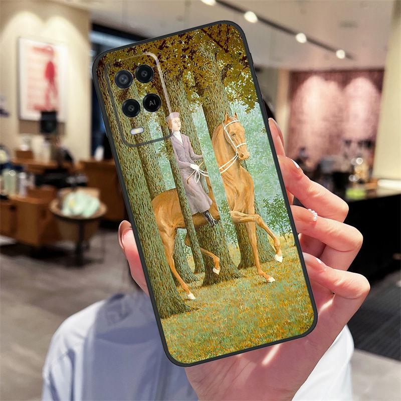 

Rene Magritte Case For Oppo A78 A98 A79 A18 A38 A58 A40 A60 A80 A16 A76 A96 A15 A74 A94 A54 A17 A77 Cover OPPO A40 A40m