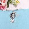 Wedding Bouquet Photo Charm DIY Pin Brooch Making Kit Lacy Frame Charm Oval Picture Frame with Pendant for Holiday Heart