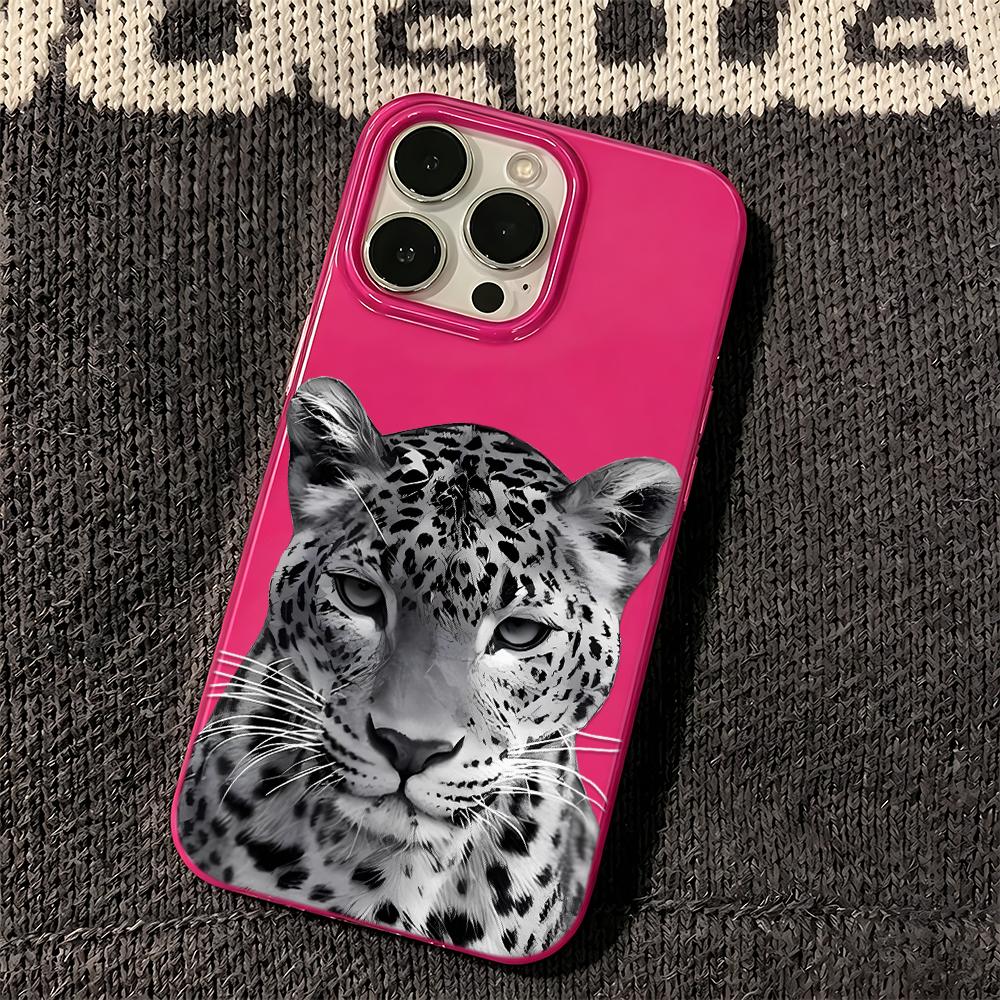 Cheetah Phone Case For Iphone 16 Pro Max 17 15 14 Plus 13 12 11 17Air Phone Cover Smooth Funda Coque
