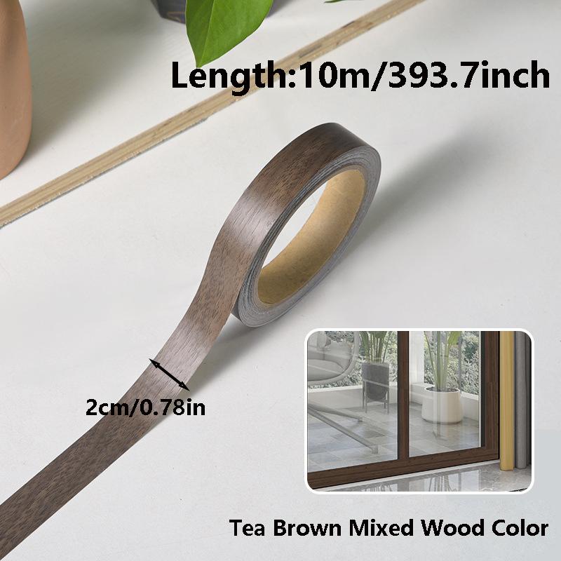 10M Wood Grain Edge Banding Covering Ugliness Repairing Wall Gaps Furniture Cabinet Door Frame Decoration Beautiful Seam Sticker