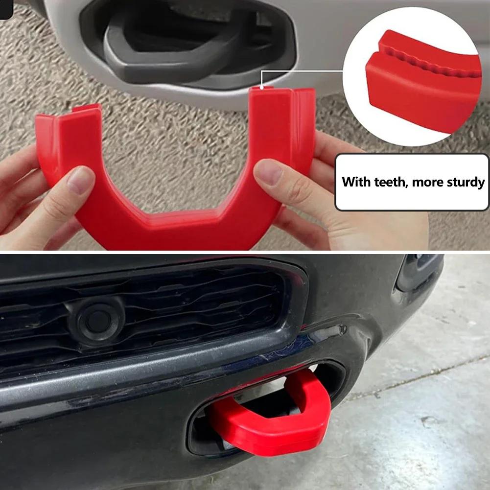 1 Pair Professional Trailer Receiver Covers for Dodge RAM 1500 2019-2025 Tow Hook Sleeve Hitch Covers Auto Accessory Part