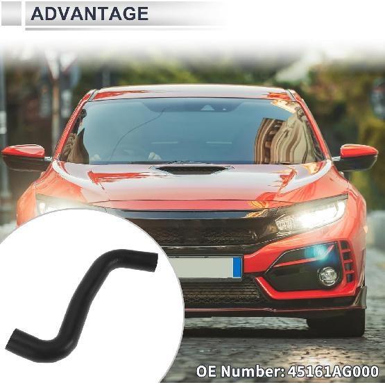 Durite Supérieure d'Entrée de Radiateur pour Subaru WRX STI 2008-2021 pour Subaru Forester 2.5L 08-10 Bonne Étanchéité Tuyau de Durite d'Eau de Refroidissement No.45161AG000 Caoutchouc 1 Pièce