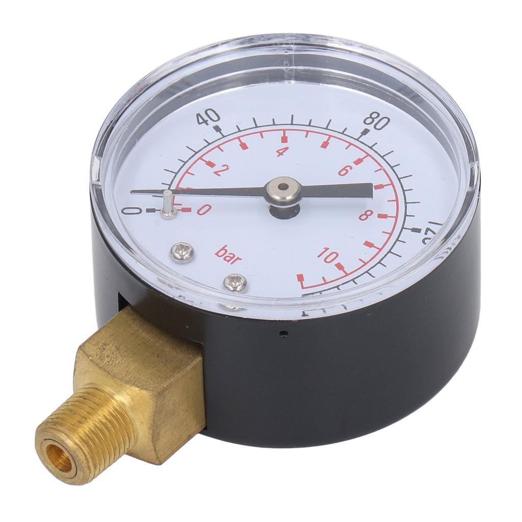 Axial Pressure Gauge 0 to 160Psi 0 to 11bar 18in NPT 2.0in Dial Pressure Meter for Air Water Fuel