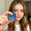 Dé Dice Squishy Jouet Anti-Stress Texture Sucrerie au Maltose Souple Jouet Sensoriel Fidget pour Enfants et Adultes Matériau Durable Non Toxique