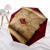 1pc Marauders Map Umbrella with Plastic Handle,Cartoon Pattern,Suitable for All Seasons Multi-functional Umbrella542