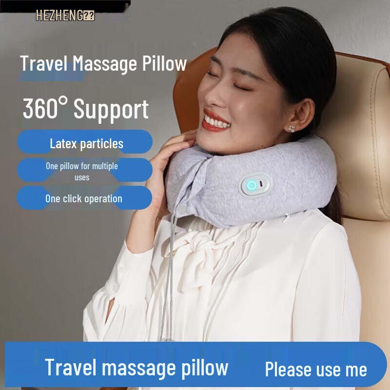 Hezheng Portable U-shaped Memory Foam Neck Massager Pillow