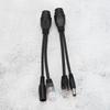 5 Pairs Ethernet POE Splitter Adapter Injector DC12V Waterproof for IP CameraBlack