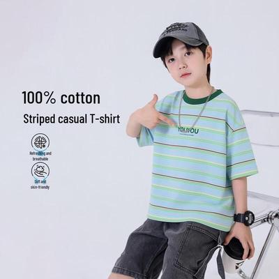 Boys' Summer Cotton Short Sleeve T-Shirt