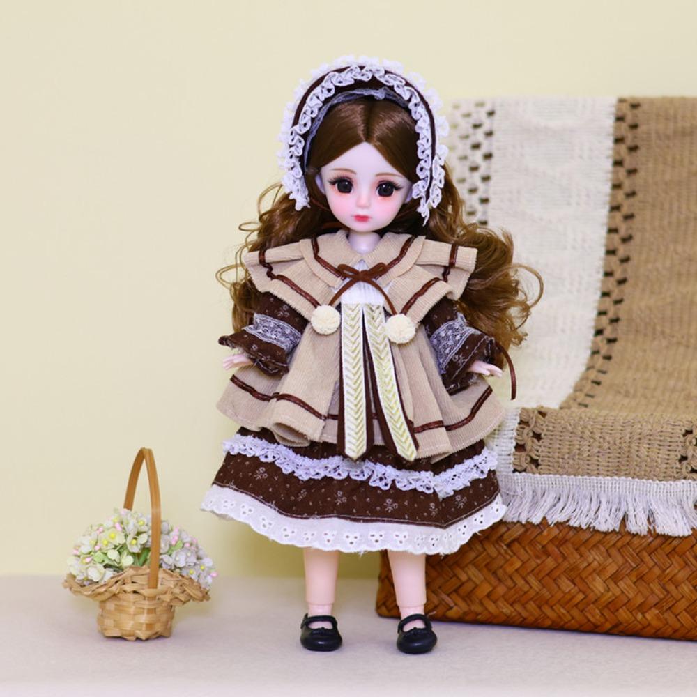 Attractive Eyes 30cm Bjd Doll with Clothes 1/6 SD Princess Makeup Ball Joint Doll  Toddler
