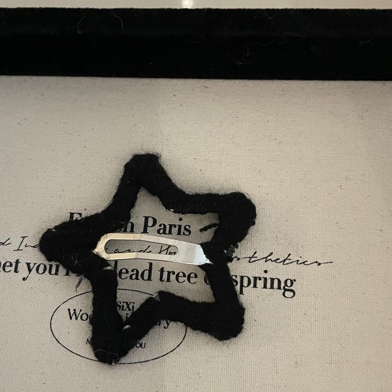 Baby Blue Star Hair Clip for Women: Five-Pointed, New Style, Side Clip, BB Clip, Headwear, Elegant Design