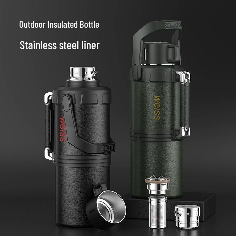316 Stainless Steel Large-Capacity Thermos Flask for Outdoor Travel and Sports