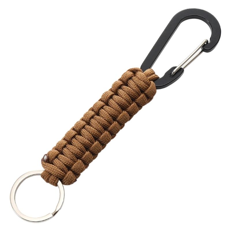 3 Pcs Paracord Braided Keychain Clip with Strap Heavy Duty  Paracord Lanyard Clip Keychain for Men Women Sports