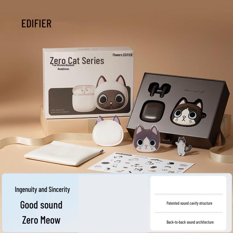 

Edifier Zero Meow True Wireless Earbuds (Ragdoll Cat Gift Box)