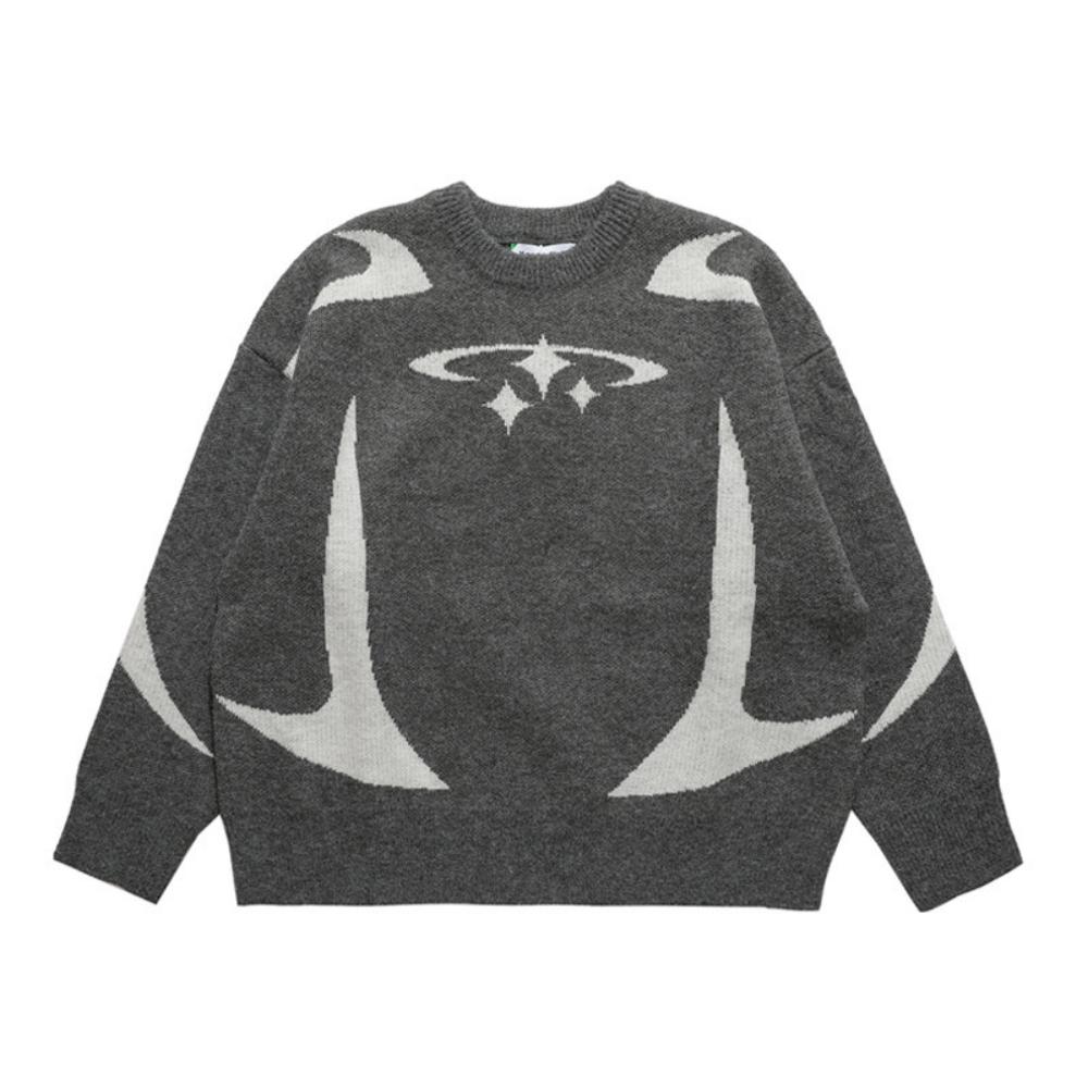 Women Polyester Casual Sweaters Long Sleeve Fashion Print Soft comfortable Skin-friendly Knitwear Loose Pullovers