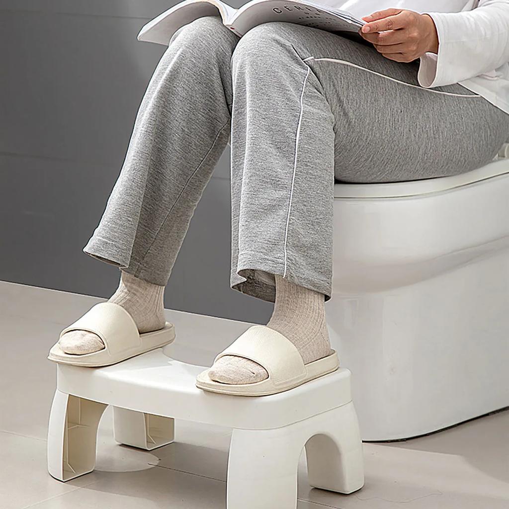 Toilet Stool Footstool Toilet Squatting Pit Artifact Plastic Thickened Feet on The Small Stool Children Non-slip Pad Footstool