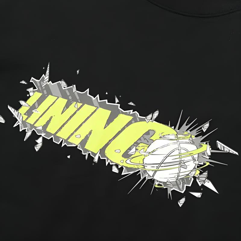 Li Ning Letter Logo Print Fashion Comfortable Versatile Round Neck Pullover Short Sleeve T-Shirt Casual Sports Set Unisex Tops AHSUA03-2+YKSV147-2