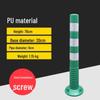 Reflektierender Verkehrskreuzungsmarkierer: Elastischer Anti-Kollisions-Gummipfosten mit Rückprall- und Fahrbahnteiler-Funktionen.