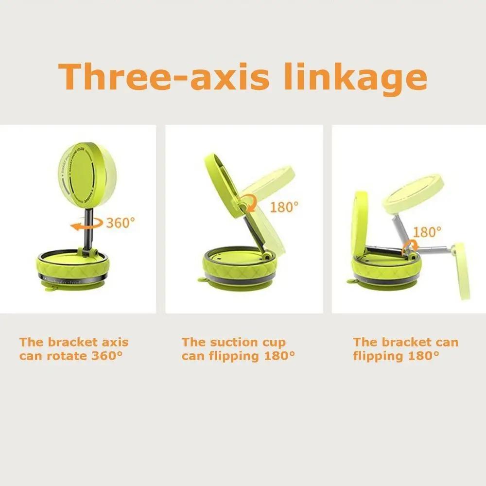360°Rotation Vacuum Suction Cup Phone Holder Hands-Free Rotatable Phone Bracket  Multi Scene Use