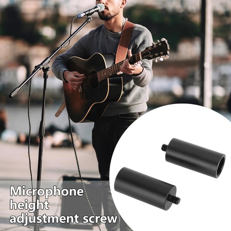 5/8inch Female to 1/4inch Male Screw Adapter For Microphone Stand Ball Head Holder Super Clamp Photography Accessories