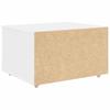 Weißer Schubladenschrank mit Rädern 55 x 45 x 31 cm