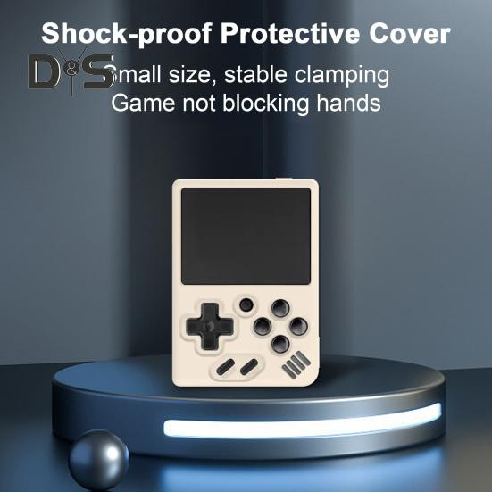 

Защитный чехол для игровой консоли для Miyoo Mini, силиконовый чехол с точным расположением отверстий, пылезащитный, противоударный, сплошной цвет, водонепроницаемый защитный рукав бежевый