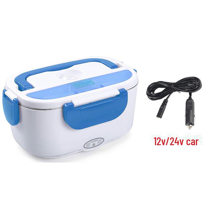 Портативный электрический подогреваемый ланч-бокс из нержавеющей стали Plastic tube car 12V24V синий 1698₽