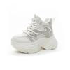 Autumn new velvet warm inner height increase cm thick-soled casual versatile lace-up women's shoes platform shoes