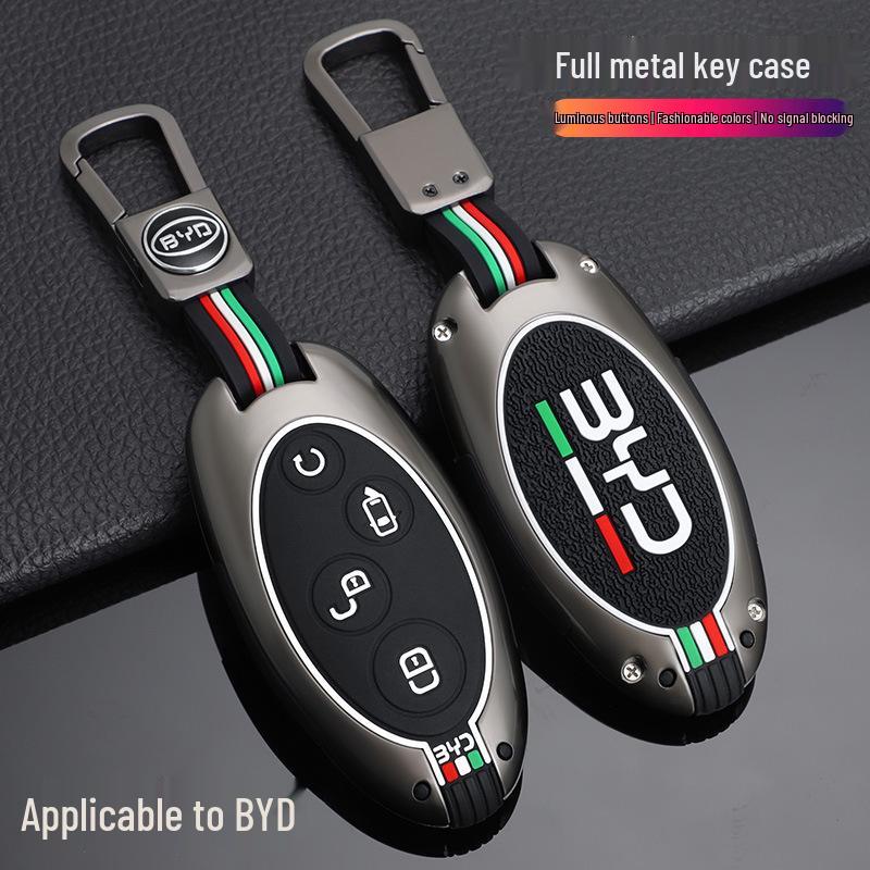 Metal Shell Buckle Case for BYD Song DM, Yuan, S7, Song Plus, Song Max, and Qin Pro Keys