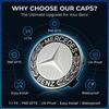 4 Stück 75MM Auto-Emblem Radnabenkappe Abdeckungen Auto-Felgenabdeckung für Mercedes benz AMG W204 W203 W212 W211 W124 W210 GLC GLE E CLA GLA W205