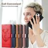 Emboss 3D Animal Leather Phone Wallet Case Book Stand For iPhone 17 16 Pro Max Samsung Xiaomi Redmi Note 14 Honor Oppo Magnetic Card Holder Flip Cover