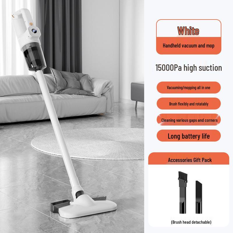 

High Suction Wireless Vacuum & Mopping Machine—Removes Mites & Pet Hair English Packaging