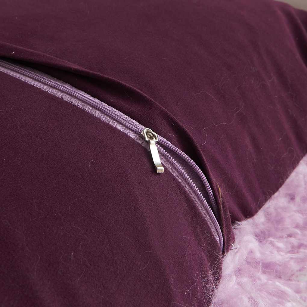 Fluffy Plush Pillow Cases Luxury Sofa Car Waist Throw Cushion Cover Home Decor