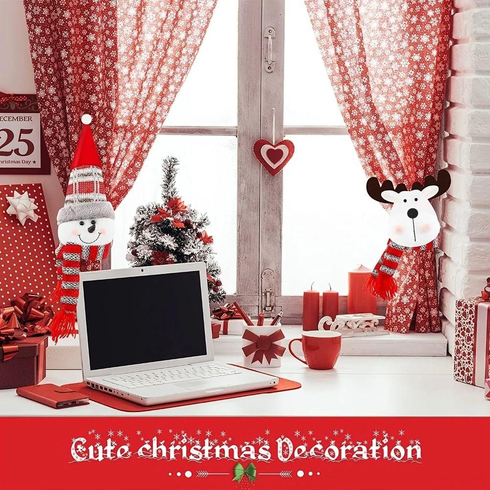 Snowman Curtain Tieback Elk Curtain Straps Curtain Decoration Christmas Curtain Buckle Home