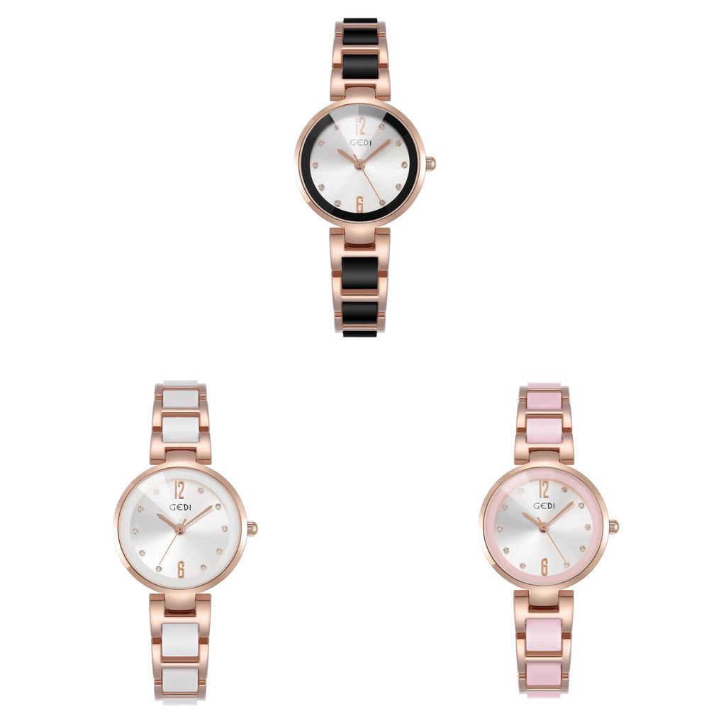 Gadi Ceramic Womens Quartz Watch With Water Resistance For Elegant Ladies