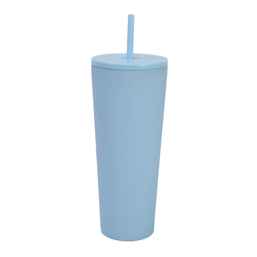 New Thermos Cup Female High Value Cute Cup With Straw Stainless Steel Stainless Steel Real Thermal Insulation Water Cup