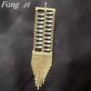 Glam Tassel Rhinestone Bracelet: Full Diamond Fashion Jewelry for Women