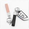 Modny skórzany brelok z kryształkami górskimi PU, breloczek sprężynowy z zapięciem na kluczyki samochodowe, akcesoria, breloczki dla kobiet