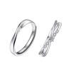 Sweet Mood Diamond-Inlaid Mobius Couple Rings, Adjustable & Fashionable for Men and Women