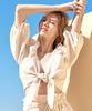 Soltipeullawo Bolero Simple Blouse Beige