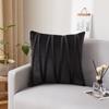 Dutch Velvet Pressed Line Solid Color Throw Pillow Without Core Sofa Cushion, Home Living Room Backrest, Waist Pillow, Single Pillowcase Without Core