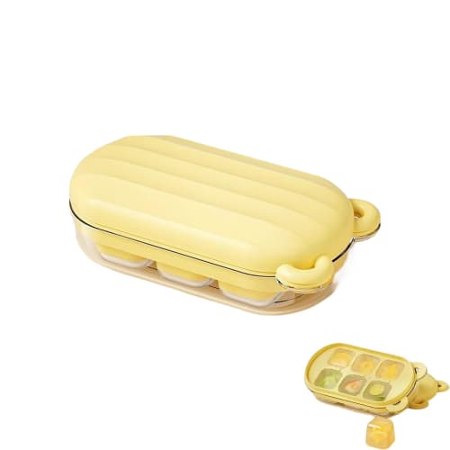 

BLOOPIC Silicone Ice Cube Tray, Bear Shape, Square Ice, Clear Ice, Ice Container, Ice Tray, Small Ice Cubes, Soft Ice, Easy Dispensing, Durable, Freez