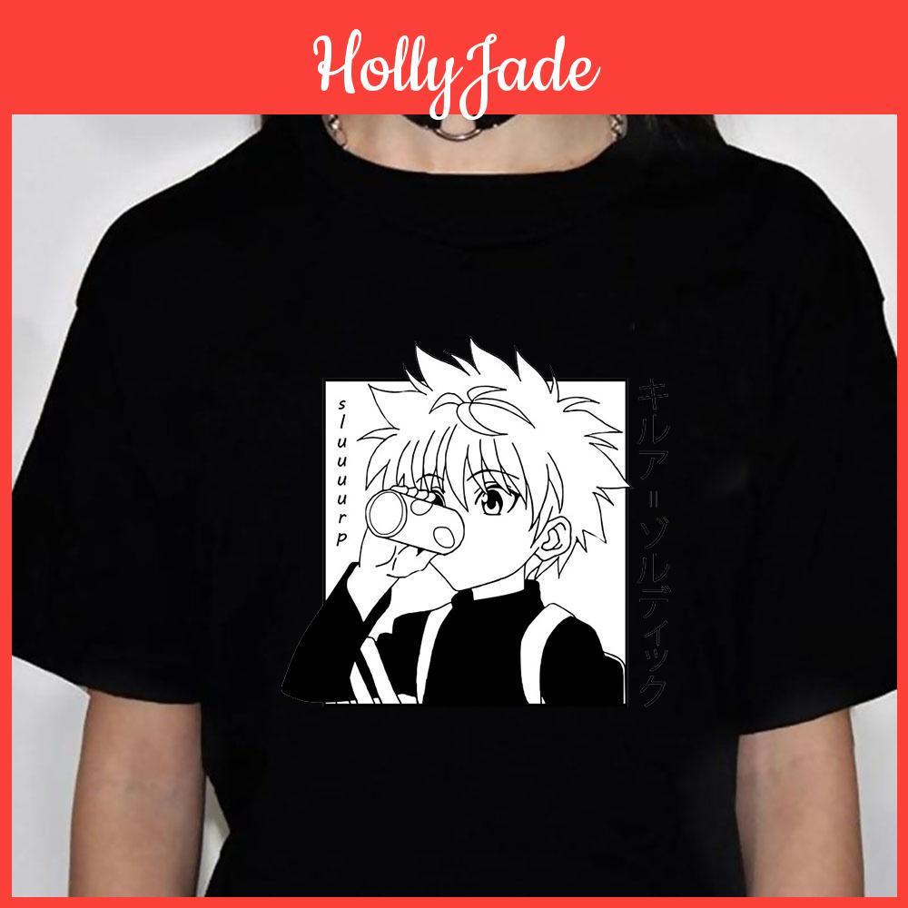 Hunter Top X Hunter Killua Women Japanese Comic Anime Tee Female Y2k Clothes