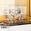 Wtrgas Figure Transparent Storage Case with Magnetic Collection Display Case with Plastic 27cm Wide X 18cm Deep X 22cm High Case, Door, Dividers,