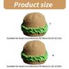 Funny Hamburger Beanies Hat for Adult Unisex Skull Hat Crochet Burger Shape Hat Headwear Halloween Costume Accessories