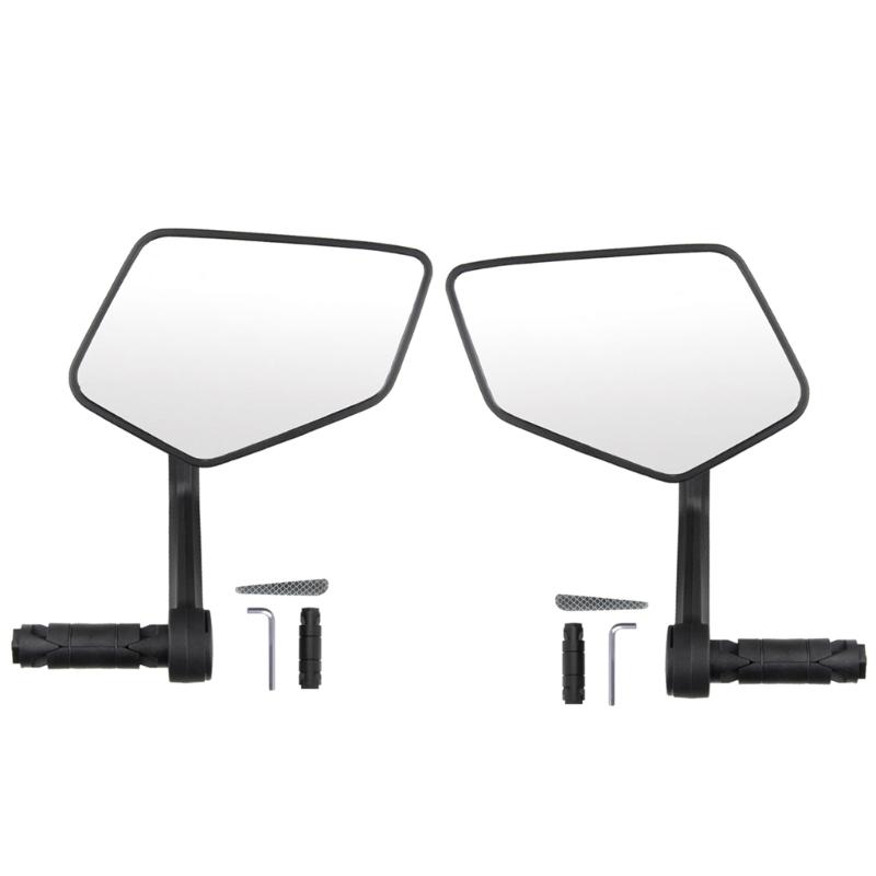 Handlebar Bike Mirror, Bicycles Cycling Rear View Mirrors, 360 Degree Adjustable Rotatable Handlebar Mounted Bike Mirror