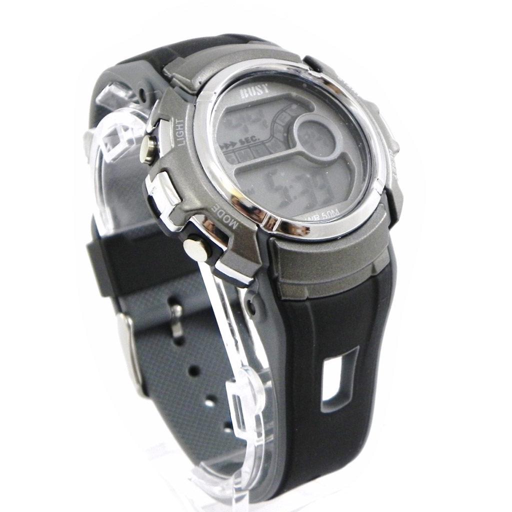 Les Trésors De Lily [I1052] - Montre Sport 'Busy' gris noir