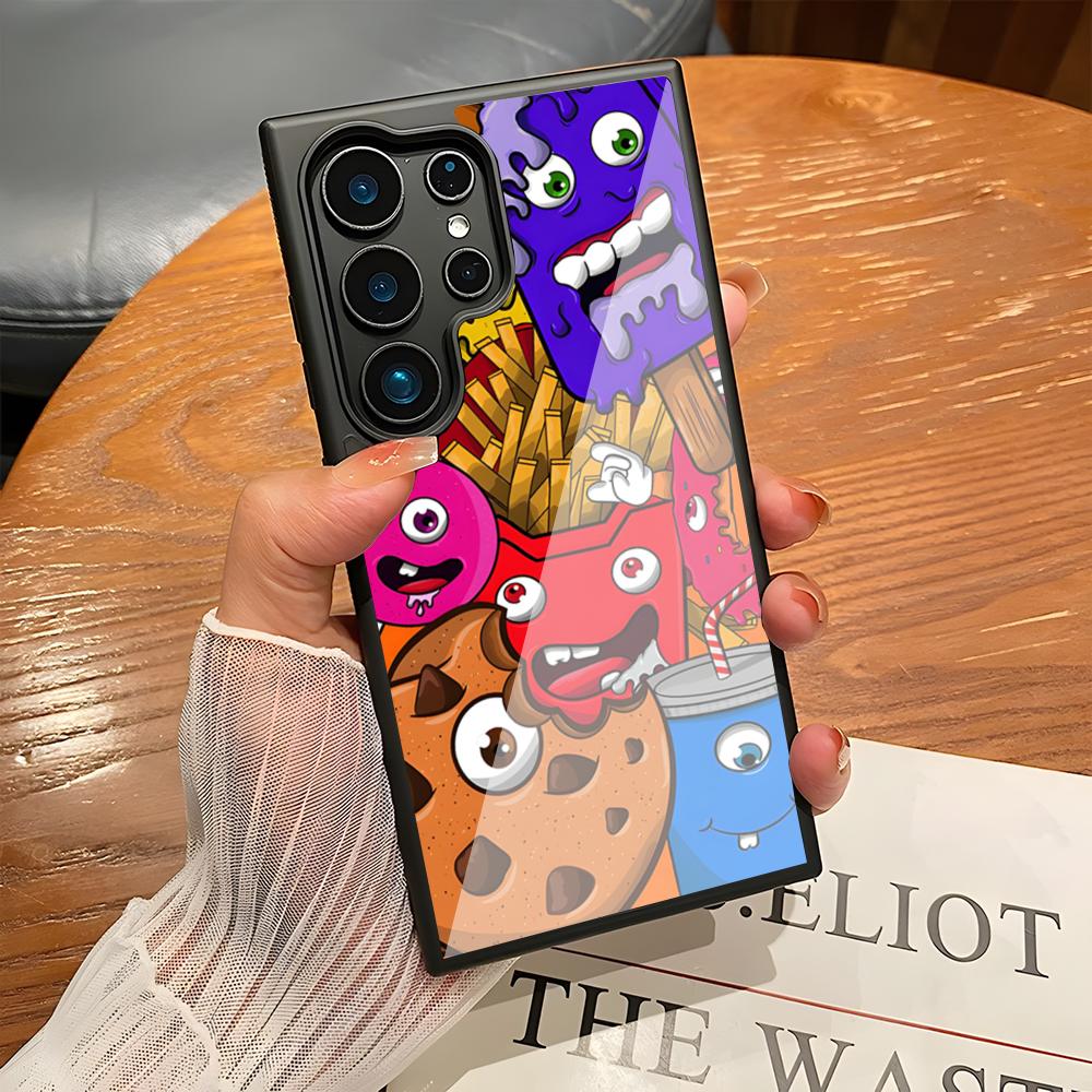 Monster Party Phone Case For SAMSUNG S25 24 S22 S20 ULTRA S21 S30 23 Note5 S8 Plus S9 S10E Lite PC+TPU Funda