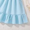 Sommerkleid für ältere Mädchen Neues lässiges ärmelloses Patchwork-Kleid im europäischen und amerikanischen Stil