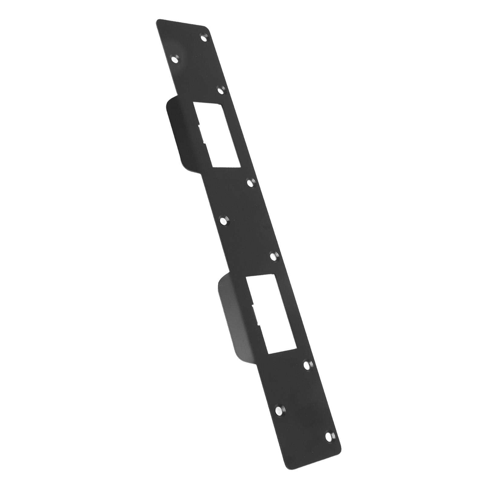 

Door Strike Plate Double Holes Steel Reinforced Strong sy Install Security Stike for 51/2in to 6in Hole Center Distance